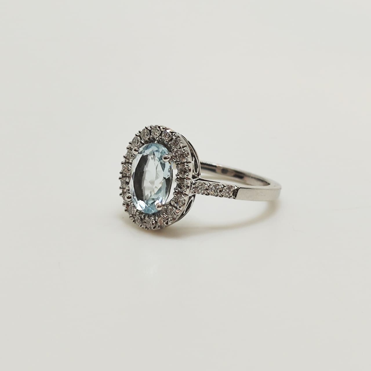 Maxi Anillo Aguamarina Oval