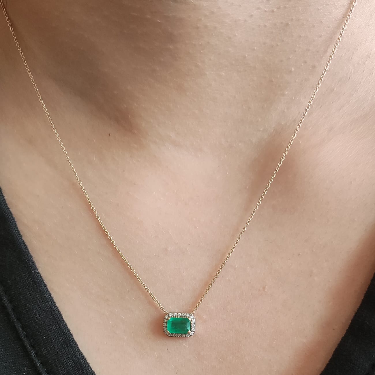 Collar Esmeralda Rectangular