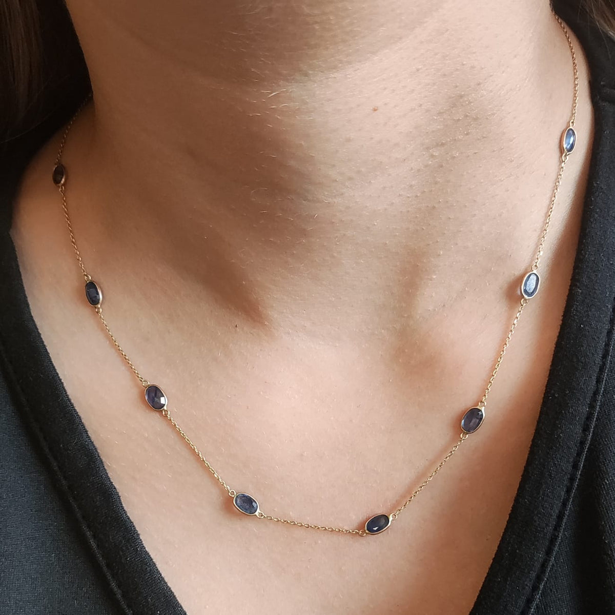 Collar Zafiros Oval