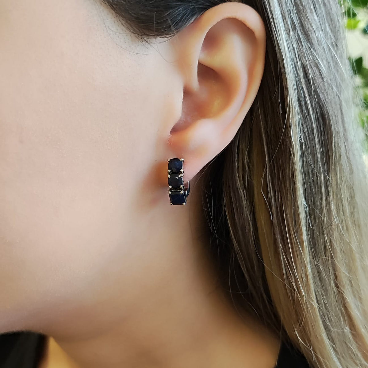 Aros Triple Zafiro
