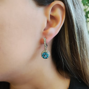 Aros Redondos London Blue Topaz