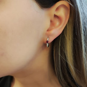 Argollas Rubí Rectangular
