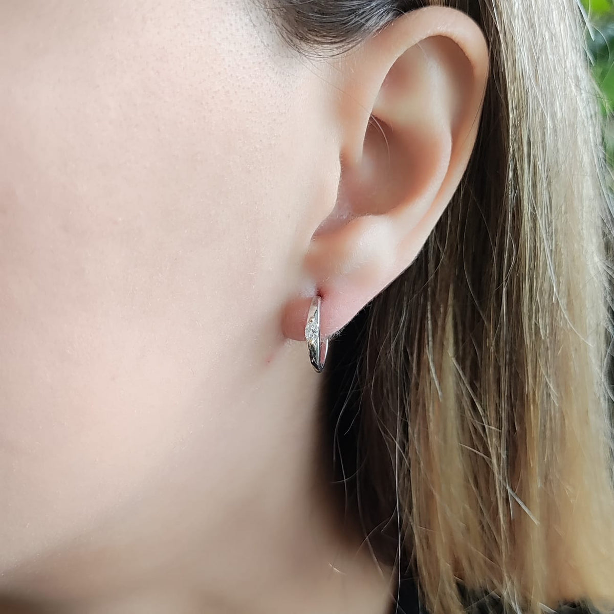 Aros Bicolor Brillante Oval