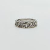 Anillo Circulos Oro Blanco