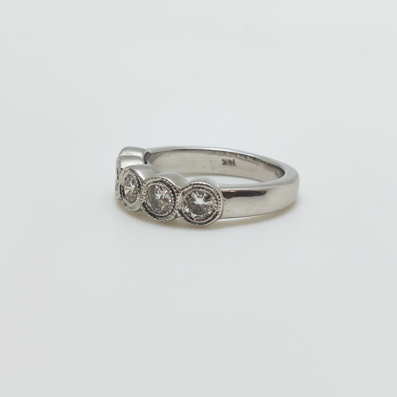 Anillo Circulos Oro Blanco