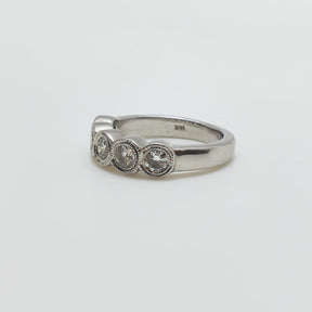 Anillo Circulos Oro Blanco