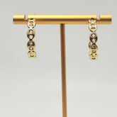 Aros Eslabones Oro Amarillo