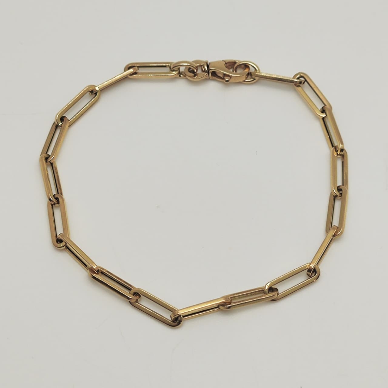 Pulsera Paperclip Oro Amarillo
