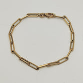 Pulsera Paperclip Oro Amarillo