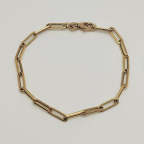 Pulsera Paperclip Oro Amarillo