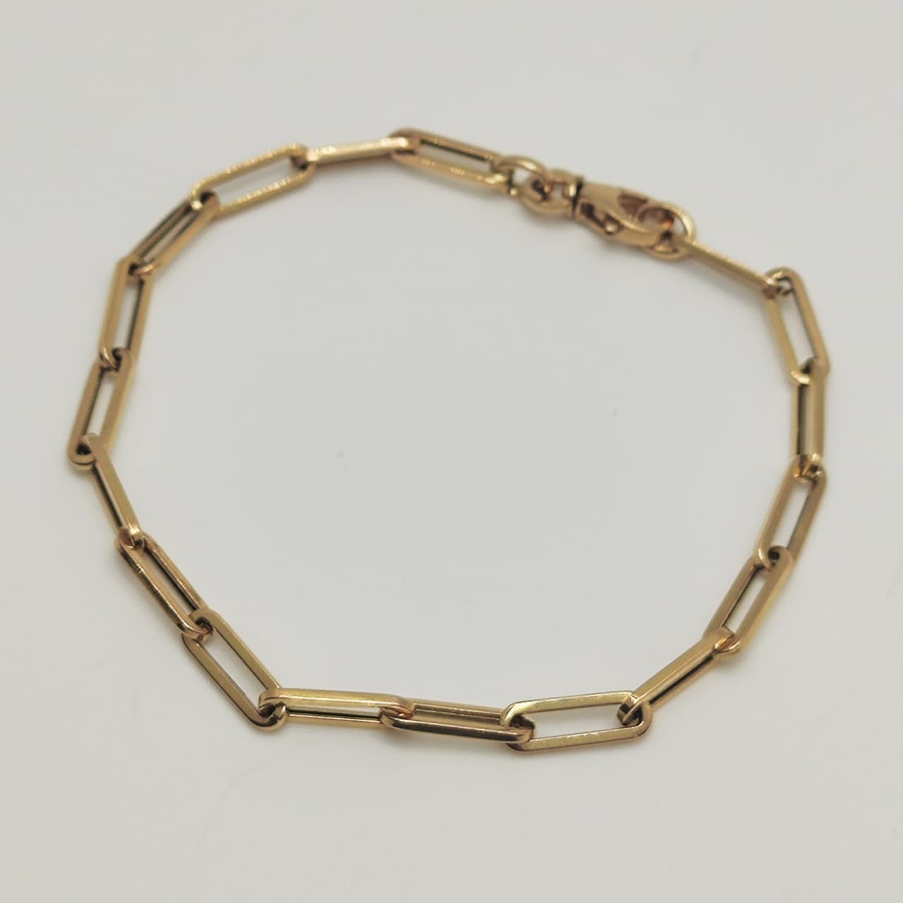 Pulsera Paperclip Oro Amarillo