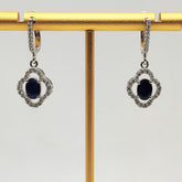 Aros Flor Zafiro