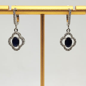 Aros Flor Zafiro