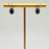 Aros Plata Rodinada Zafiros Oval