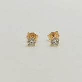 Aros Punto de Luz Oro Amarillo 18K 0,40Ct