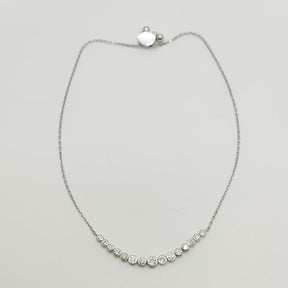 Pulsera Oro Blanco 18K Diamantes Degrade