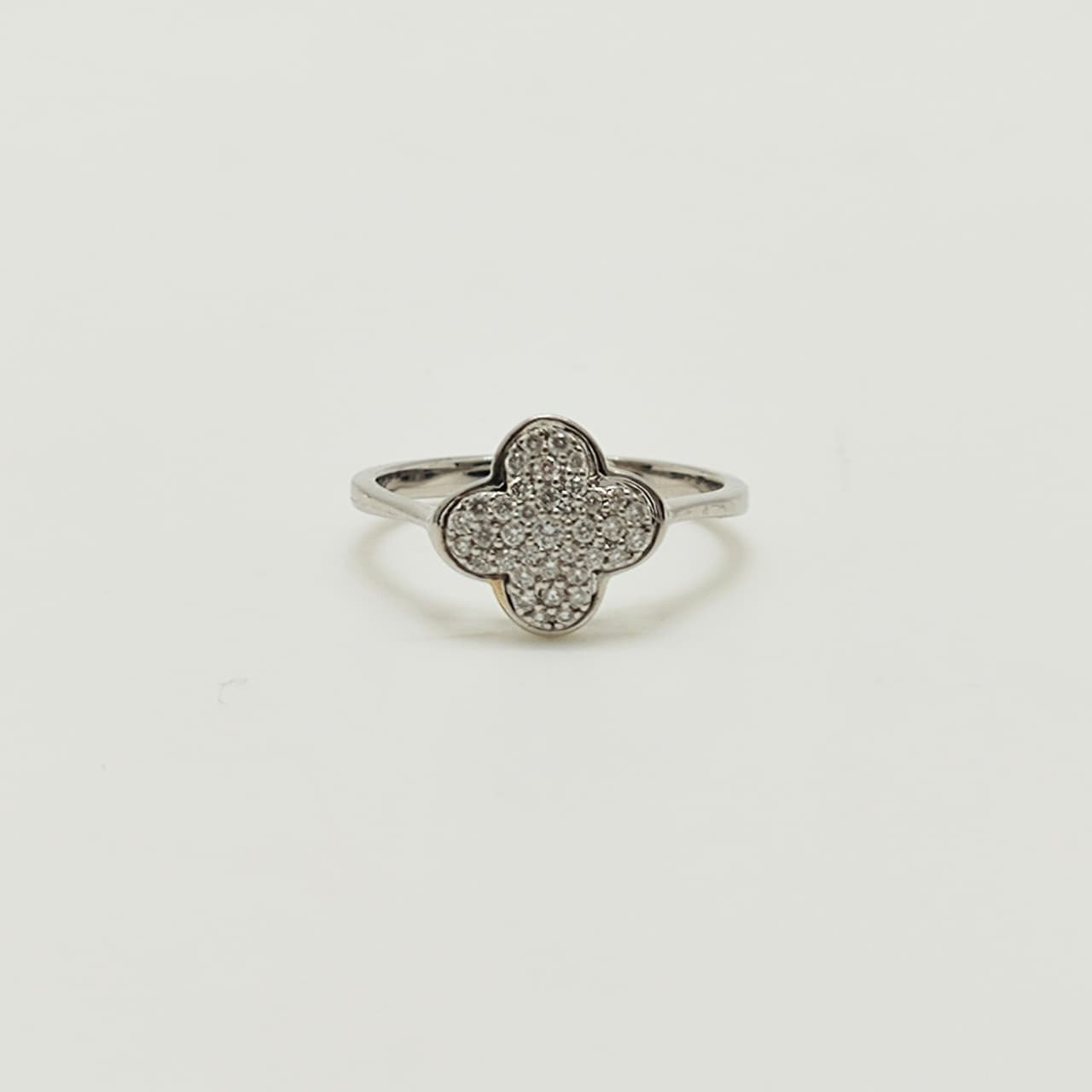 Anillo Trebol De Diamantes