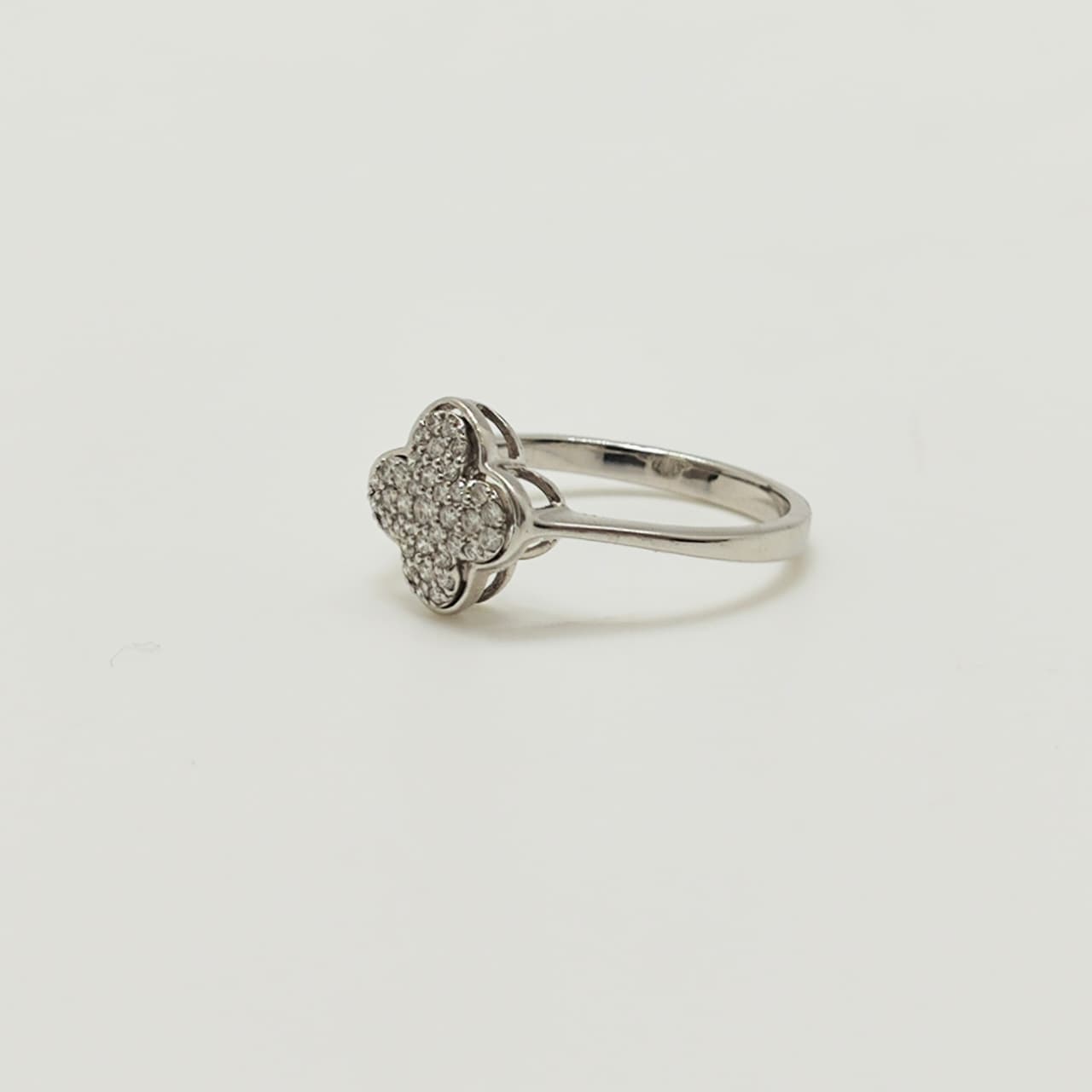 Anillo Trebol De Diamantes