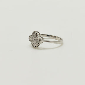 Anillo Trebol De Diamantes