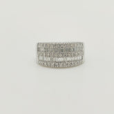 Maxi Anillo Baguette Oro Blanco 18K