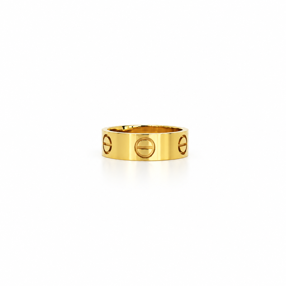 Anillo Oro Amarillo Tachas