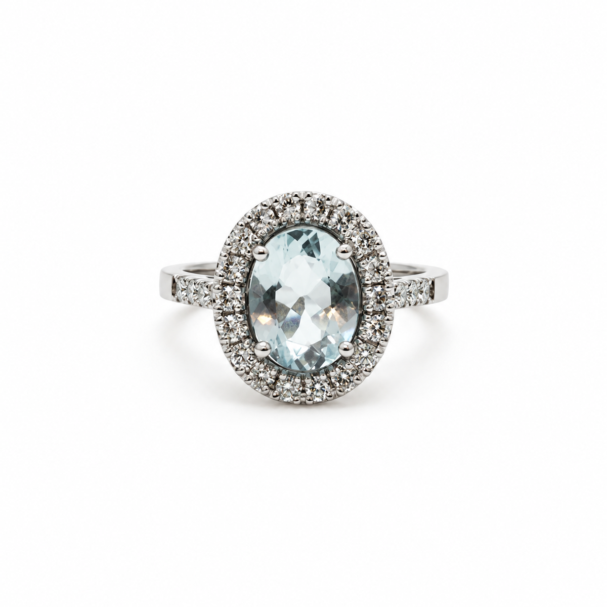 Maxi Anillo Aguamarina Oval