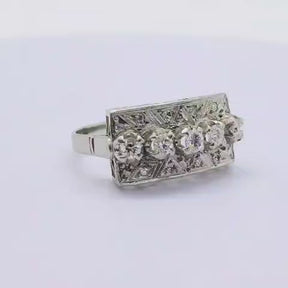 Anillo Placa Vintage