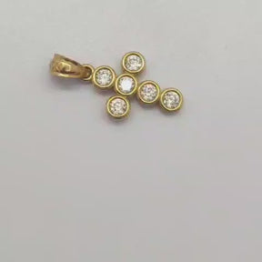 Cruz Oro Amarillo Y Circones