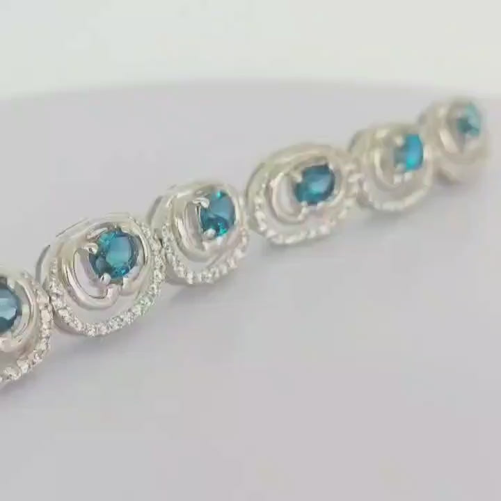 Aros Plata Rodinada Colgante Ojos De Topacios