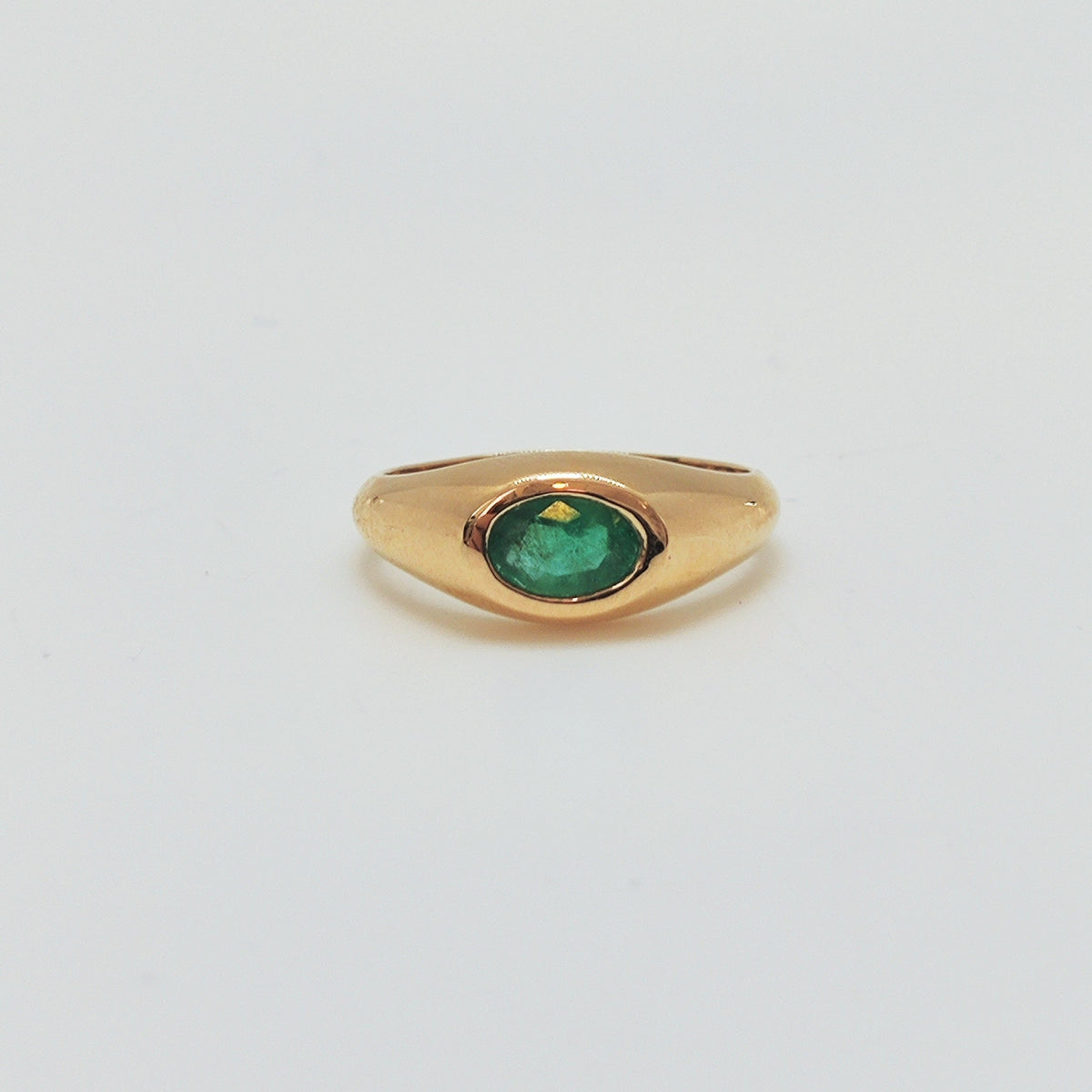 Pinky Ring Esmeralda Oval