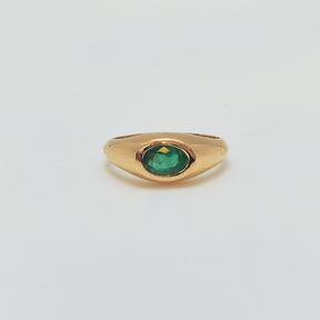 Pinky Ring Esmeralda Oval