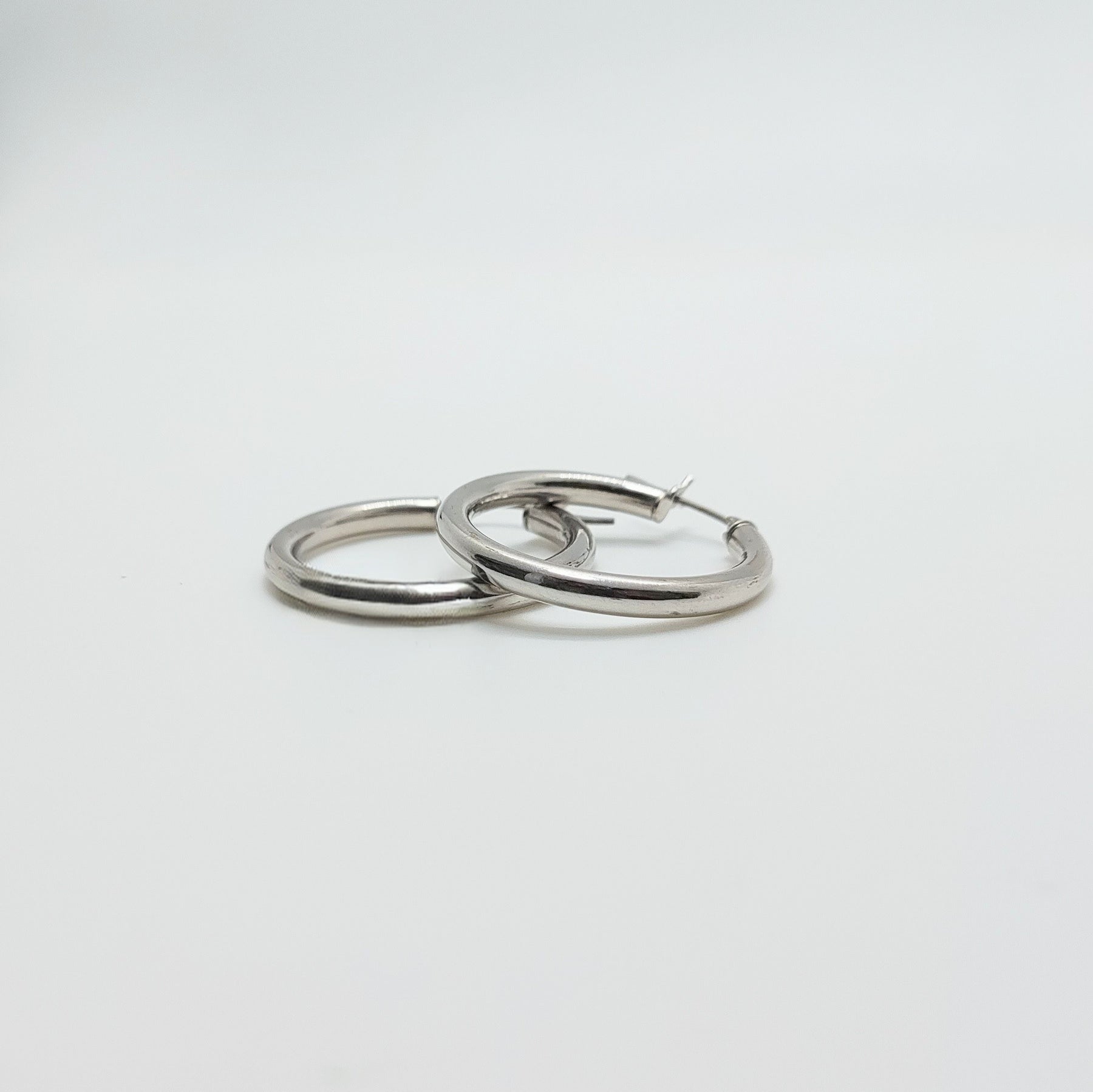 Argollas Oro Blanco 2,7cm