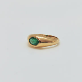 Pinky Ring Esmeralda Oval