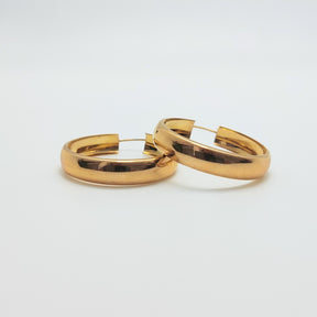 Argollas Oro Amarillo 3cm