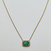 Collar Esmeralda Rectangular