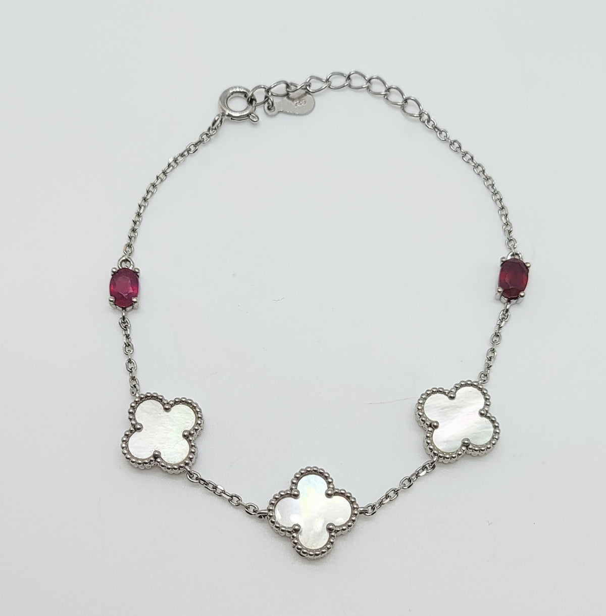Pulsera Conchaperla y Rubíes