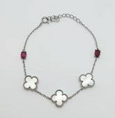 Pulsera Conchaperla y Rubíes