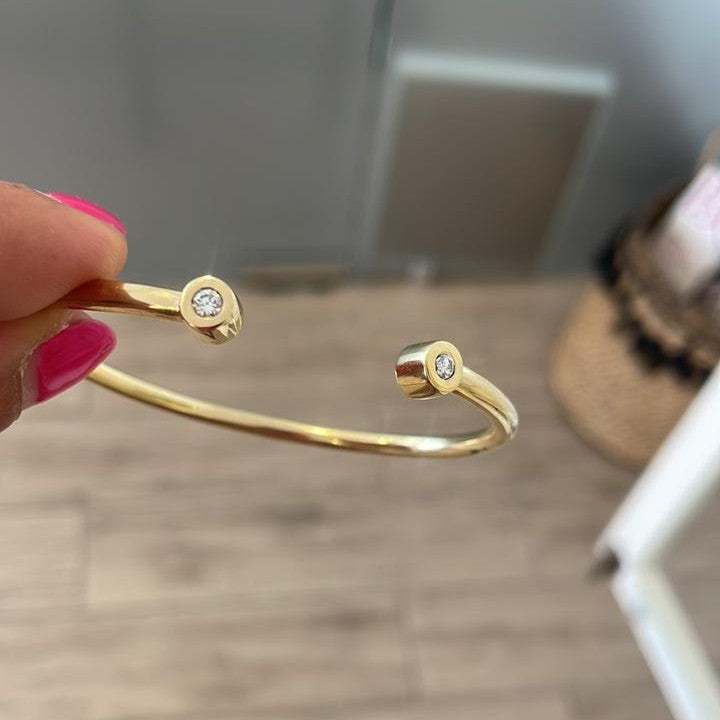 Pulsera Maciza Botón